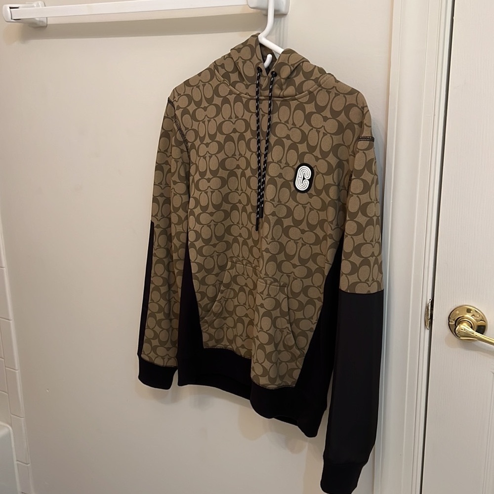 Coach hoodie men in very good condition size XS small fits like Small